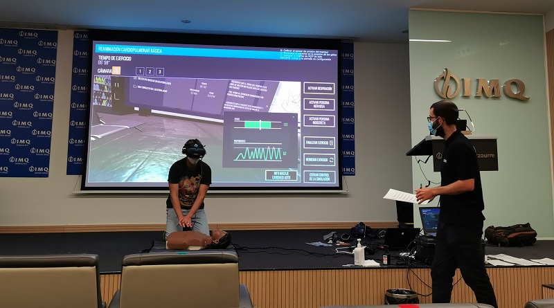 IMQ incorpora la realidad virtual para instruir a sus sanitarios en reanimación cardiopulmonar